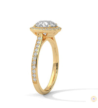 2.35 Ct. Round Halo Lab Diamond Engagement Ring