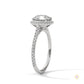 2.35 Ct. Round Halo Lab Diamond Engagement Ring