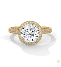 2.35 Ct. Round Halo Lab Diamond Engagement Ring