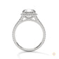 2.35 Ct. Round Halo Lab Diamond Engagement Ring