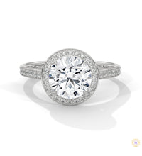 2.35 Ct. Round Halo Lab Diamond Engagement Ring