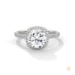 2.40 Ct. Halo Pavé Round Lab Diamond Engagement Ring