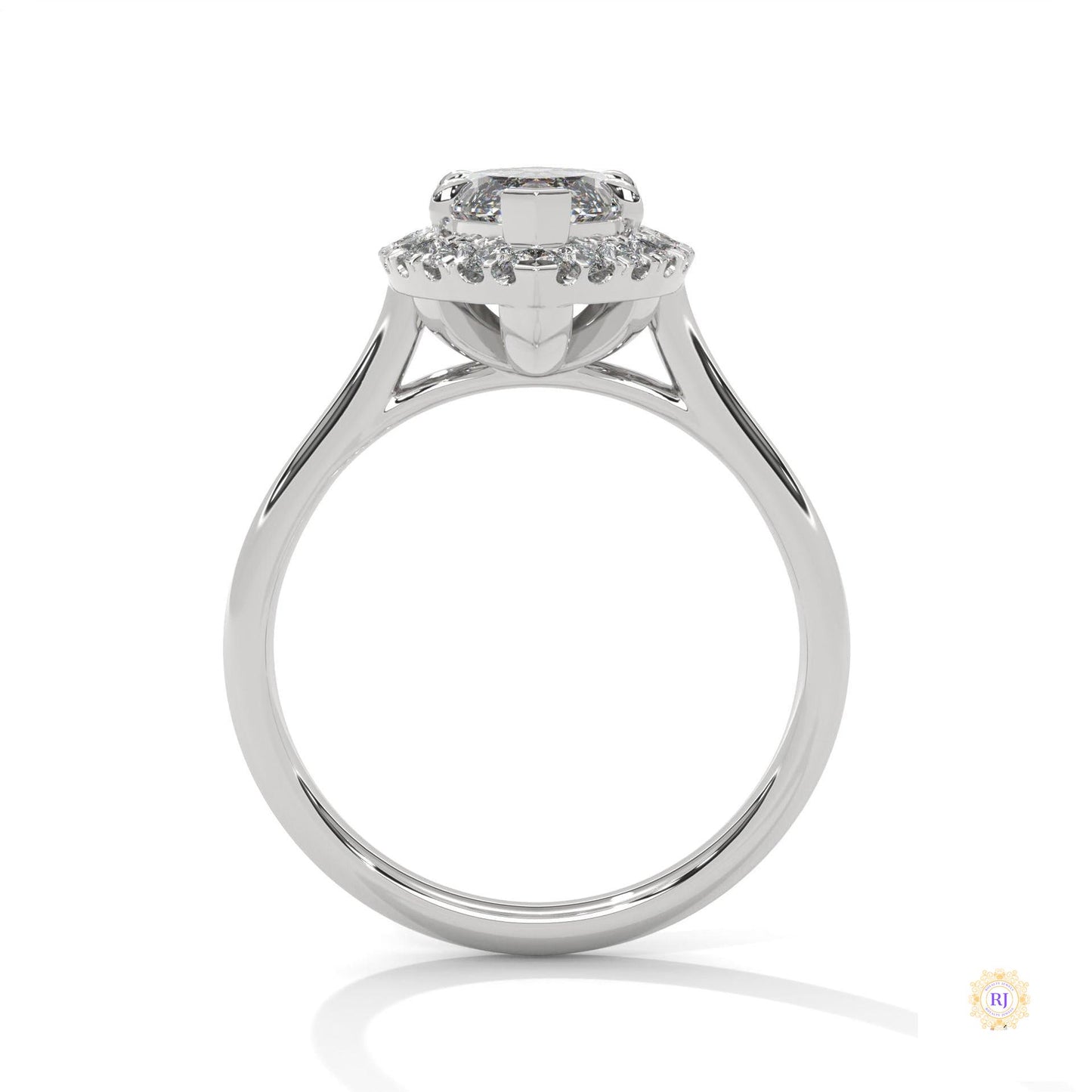 2.40 Ct. Marquise Halo Diamond Ring