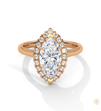 2.40 Ct. Marquise Halo Diamond Ring