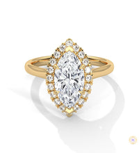 2.40 Ct. Marquise Halo Diamond Ring