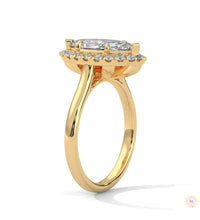 2.40 Ct. Marquise Halo Diamond Ring