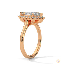 2.40 Ct. Marquise Halo Diamond Ring