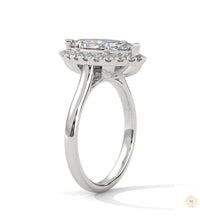 2.40 Ct. Marquise Halo Diamond Ring