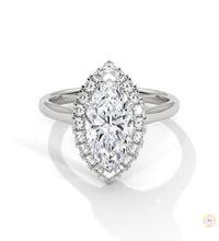 2.40 Ct. Marquise Halo Diamond Ring