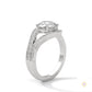 2.40 Ct. Twist Halo Lab Diamond Engagement Ring