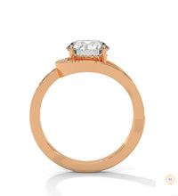 2.40 Ct. Twist Halo Lab Diamond Engagement Ring