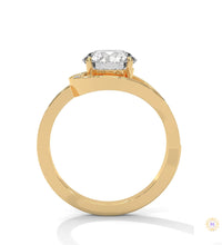 2.40 Ct. Twist Halo Lab Diamond Engagement Ring