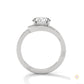 2.40 Ct. Twist Halo Lab Diamond Engagement Ring
