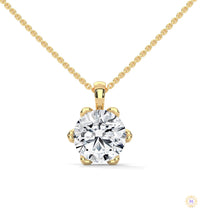 2.45 CT. 6-Prong Round Lab Diamond Pendant