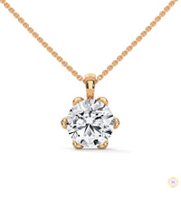 2.45 CT. 6-Prong Round Lab Diamond Pendant