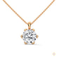 2.45 CT. 6-Prong Round Lab Diamond Pendant