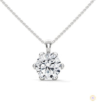 2.45 CT. 6-Prong Round Lab Diamond Pendant