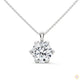 2.45 CT. 6-Prong Round Lab Diamond Pendant