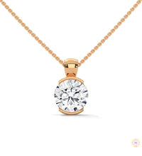 2.45 CT. Lab Diamond Bezel Solitaire Pendant