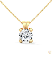 2.45 CT. Round Lab Diamond Pendant