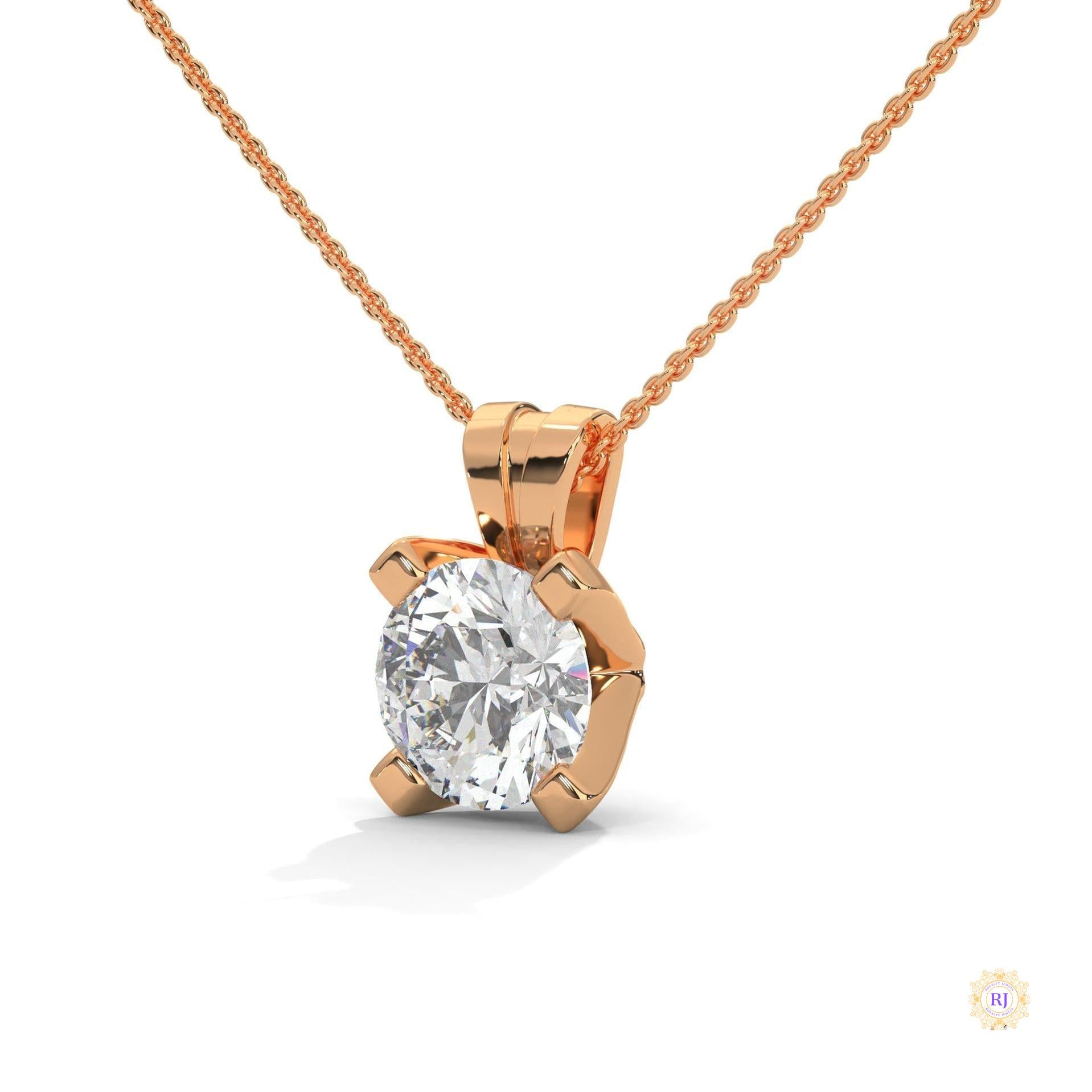 2.45 CT. Round Lab Diamond Pendant