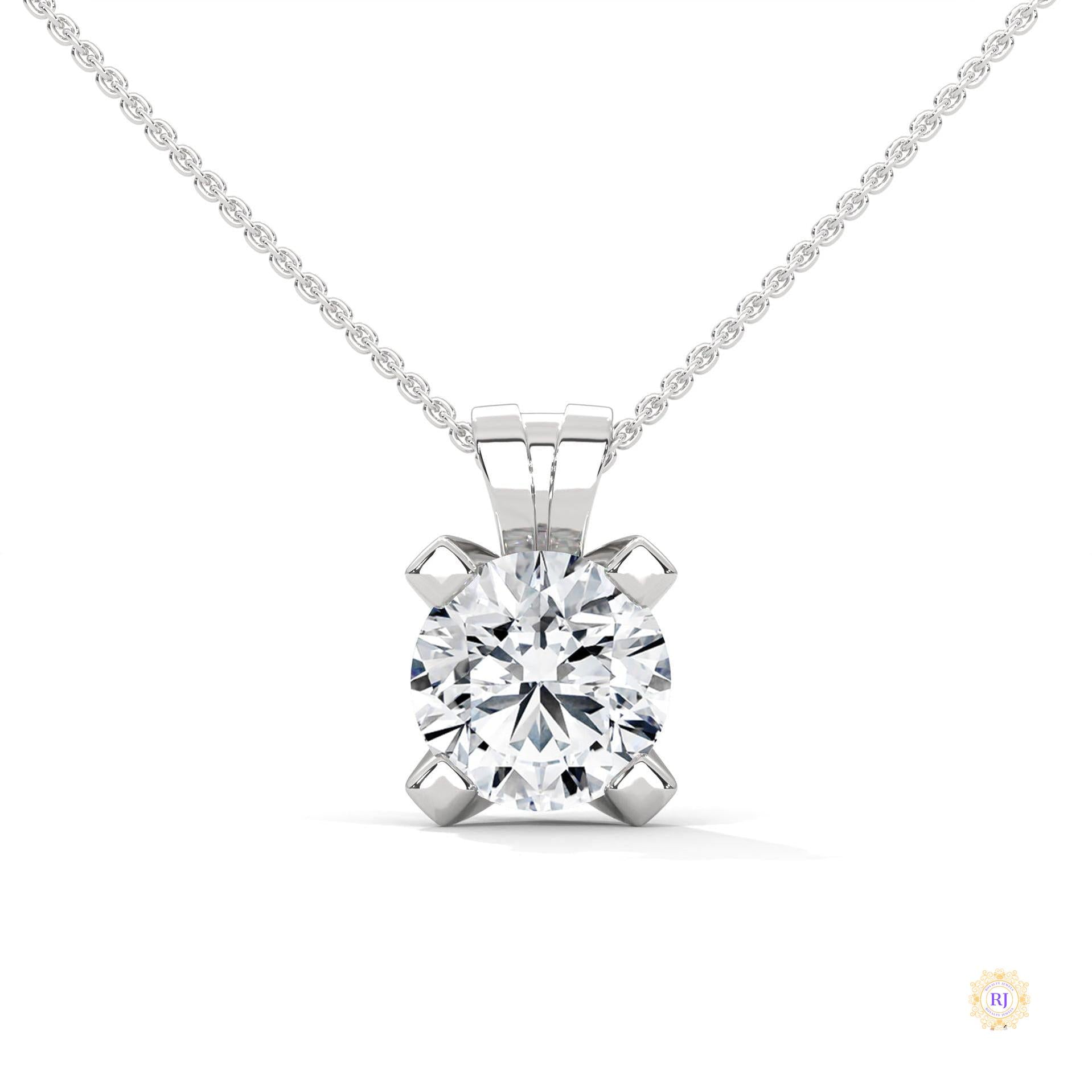2.45 CT. Round Lab Diamond Pendant