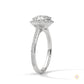 2.45 Ct. Cushion Halo Lab Diamond Ring
