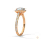 2.45 Ct. Cushion Halo Lab Diamond Ring