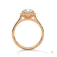 2.45 Ct. Cushion Halo Lab Diamond Ring