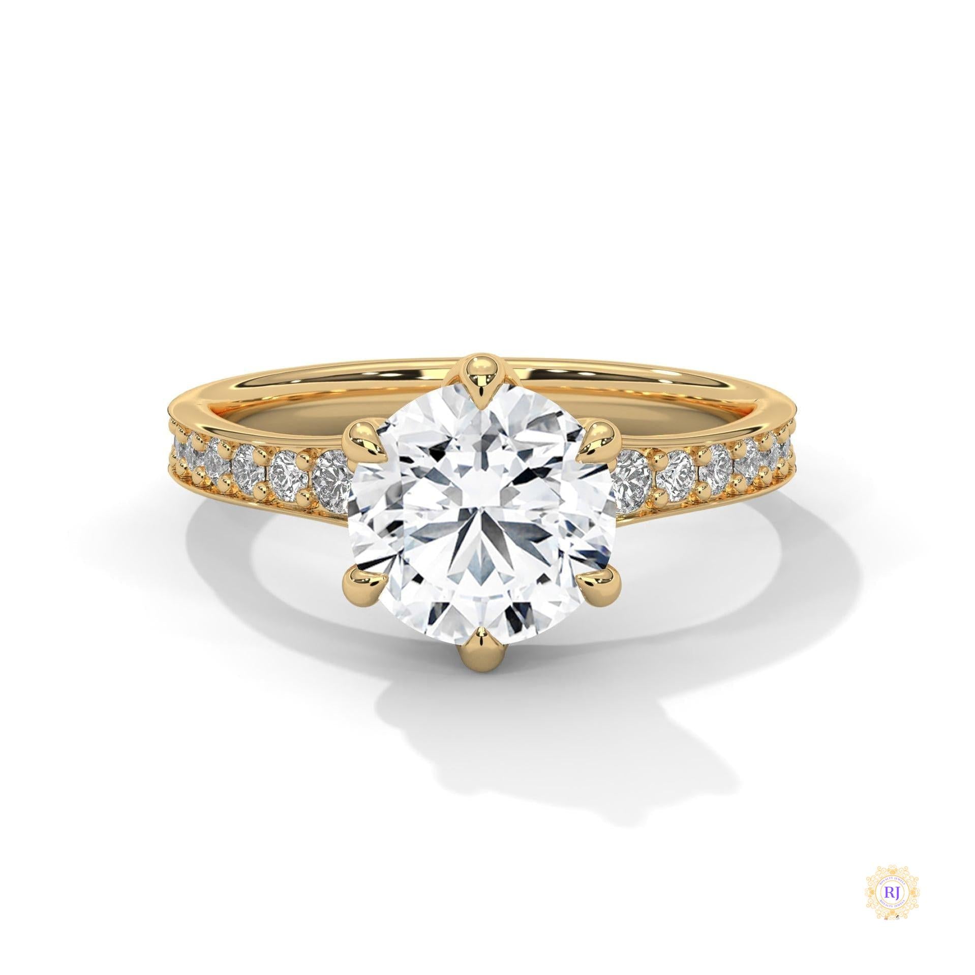2.45 Ct. Round Lab Diamond Engagement Ring