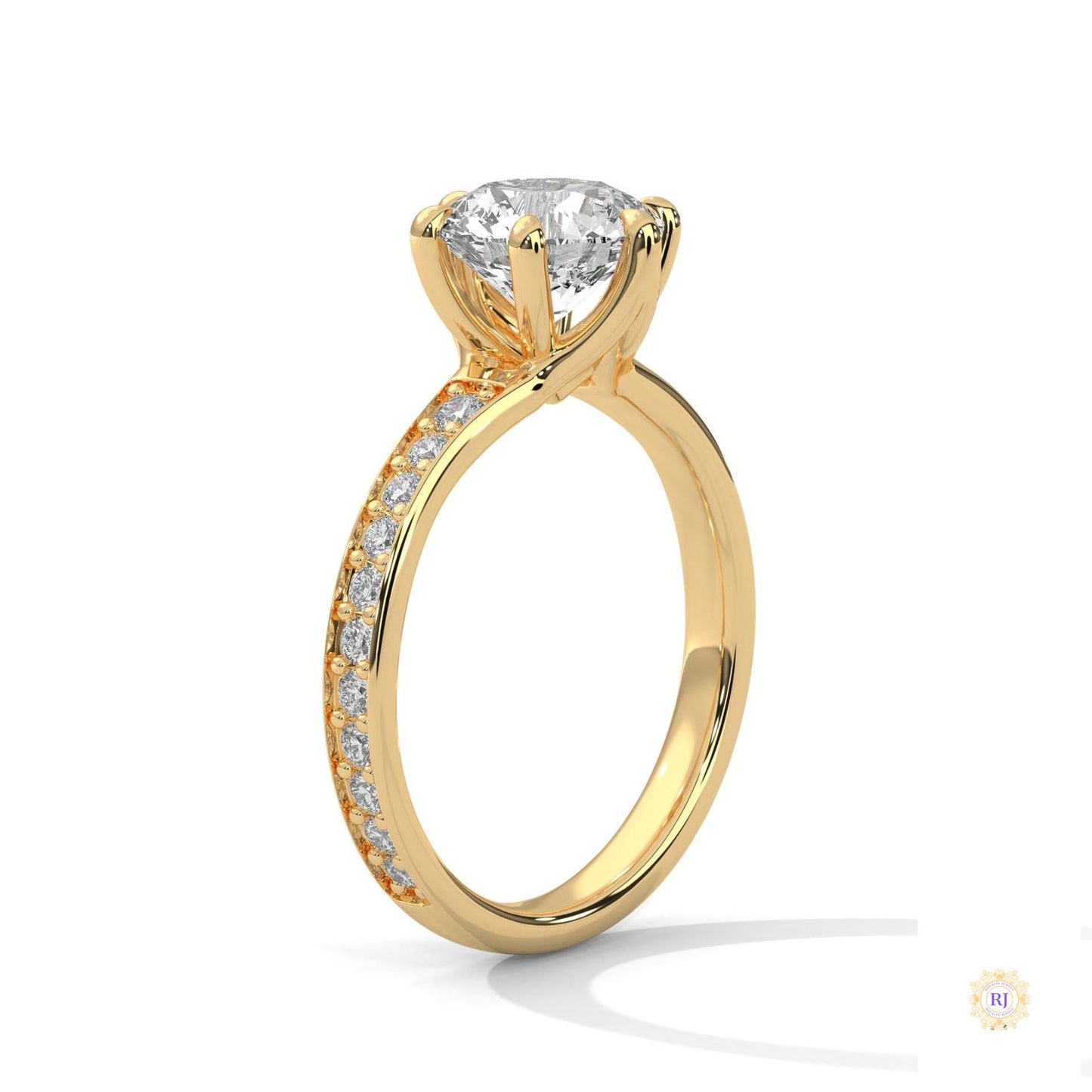 2.45 Ct. Round Lab Diamond Engagement Ring