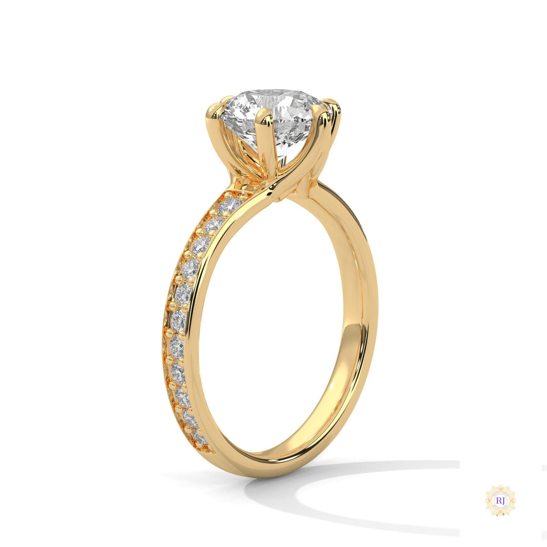 2.45 Ct. Round Lab Diamond Engagement Ring
