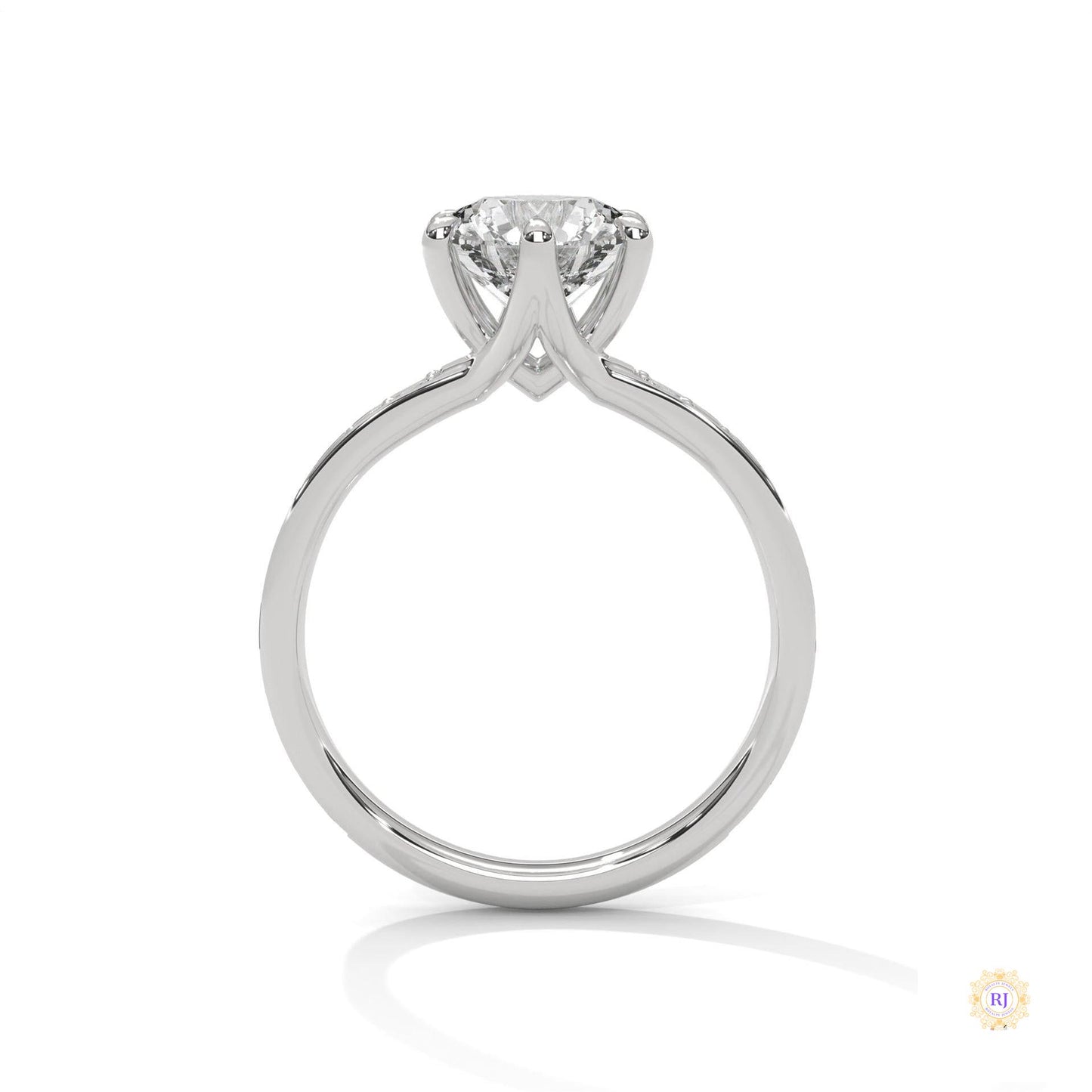 2.45 Ct. Round Lab Diamond Engagement Ring