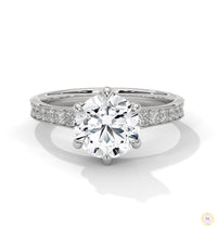 2.45 Ct. Round Lab Diamond Engagement Ring