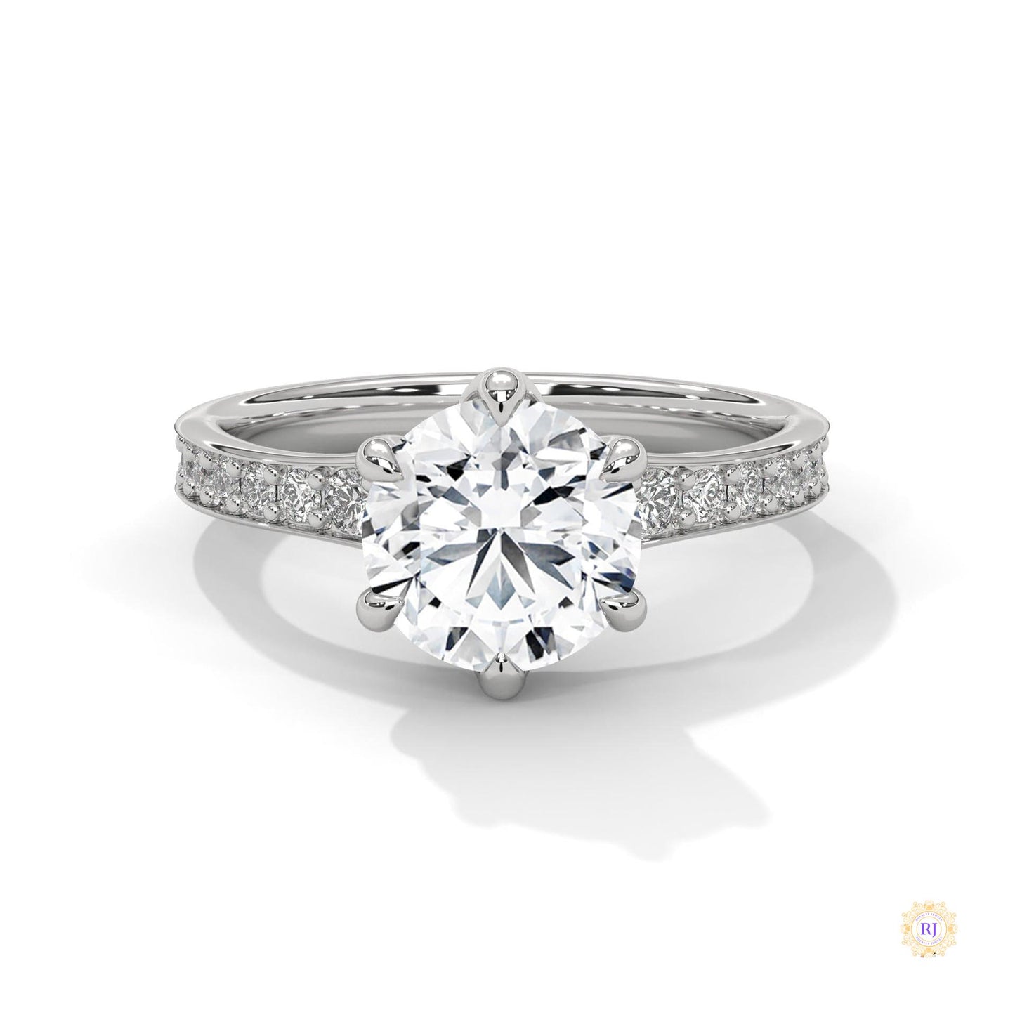 2.45 Ct. Round Lab Diamond Engagement Ring