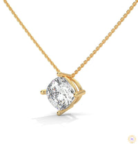 2.5 CT. Cushion Lab Diamond Pendant