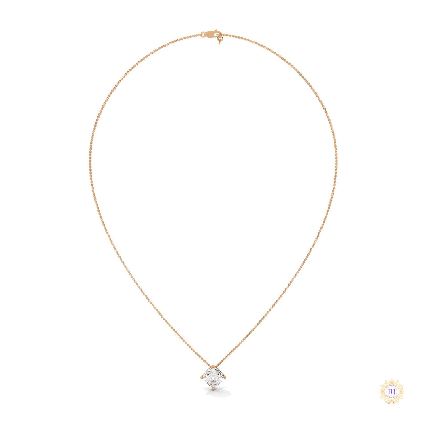 2.5 CT. Cushion Lab Diamond Pendant