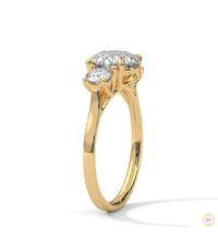 2.5 Ct. Three-Stone Lab Diamond Engagement Ring