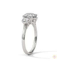 2.5 Ct. Three-Stone Lab Diamond Engagement Ring