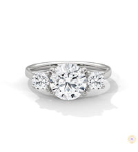 2.5 Ct. Three-Stone Lab Diamond Engagement Ring