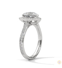 2.50 Ct. Heart Halo Diamond Engagement Ring