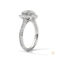 2.50 Ct. Heart Halo Diamond Engagement Ring