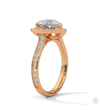 2.50 Ct. Heart Halo Diamond Engagement Ring