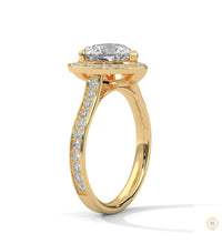 2.50 Ct. Heart Halo Diamond Engagement Ring