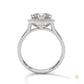 2.50 Ct. Heart Halo Diamond Engagement Ring