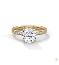 2.50 Ct. Lab Diamond Ring with Hidden Halo