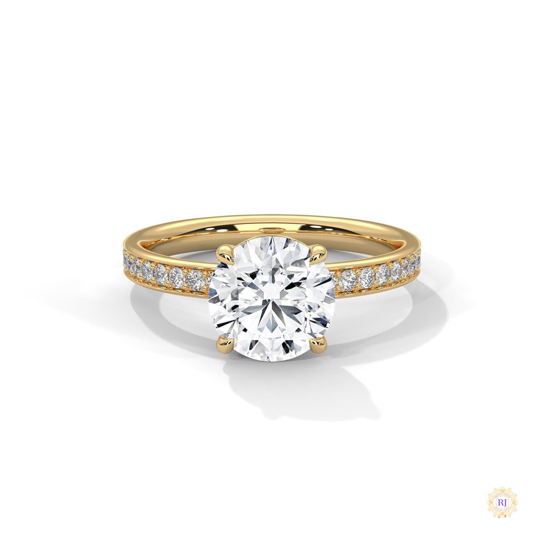 2.50 Ct. Lab Diamond Ring with Hidden Halo