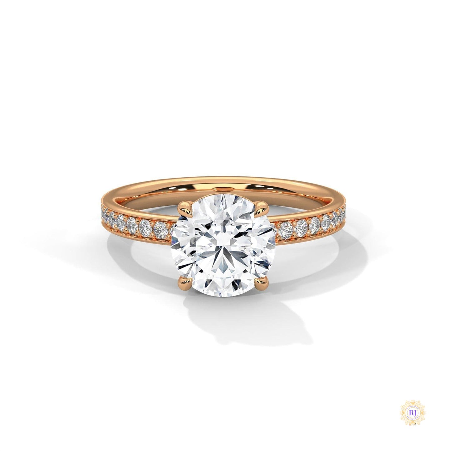 2.50 Ct. Lab Diamond Ring with Hidden Halo