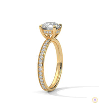 2.50 Ct. Lab Diamond Ring with Hidden Halo