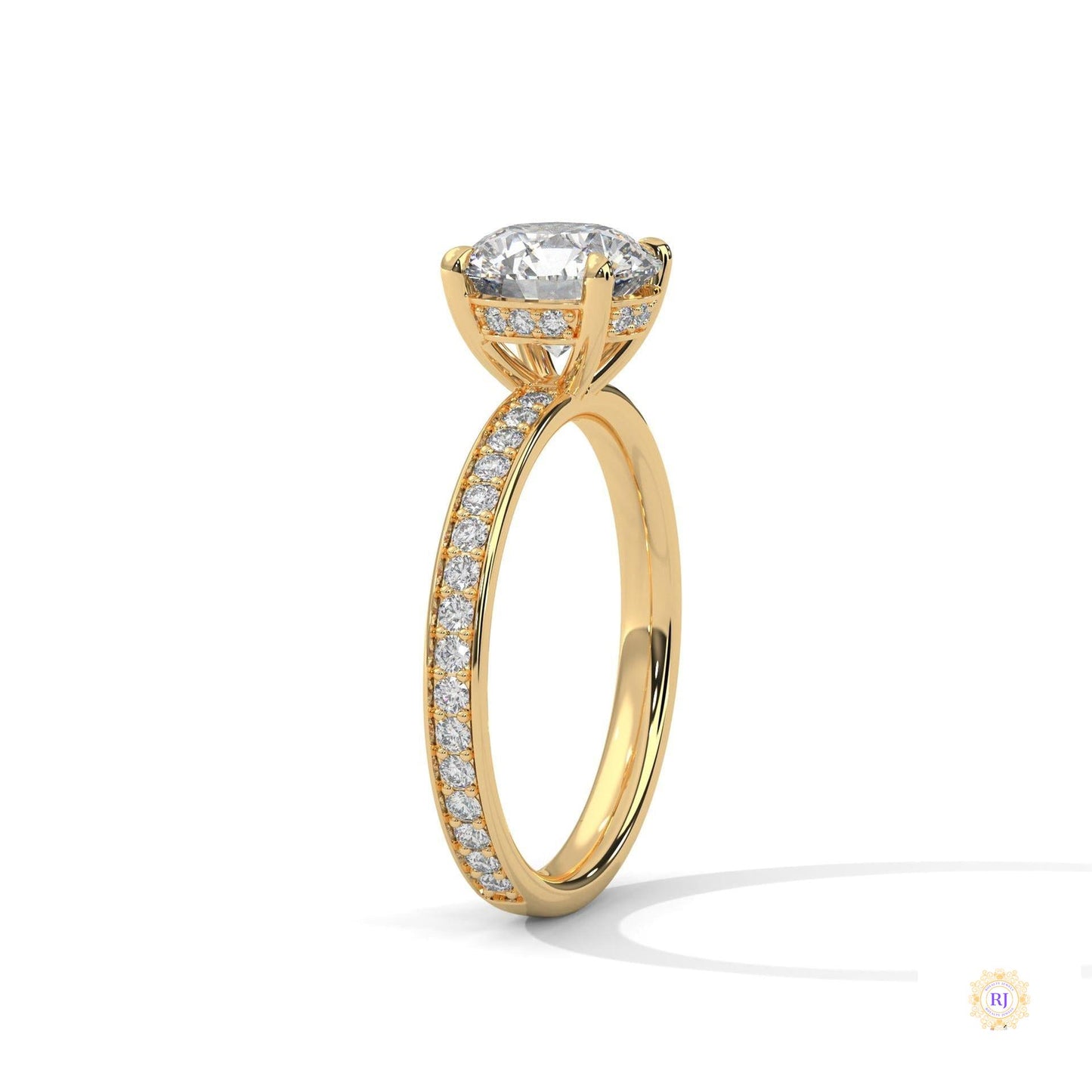 2.50 Ct. Lab Diamond Ring with Hidden Halo